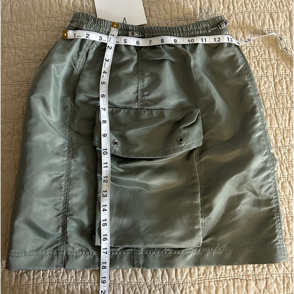 Studio Tomboy X Nylon Cargo Mini Skirt High Rise Drawstring Waist NWT Size XS - Picture 5 of 15